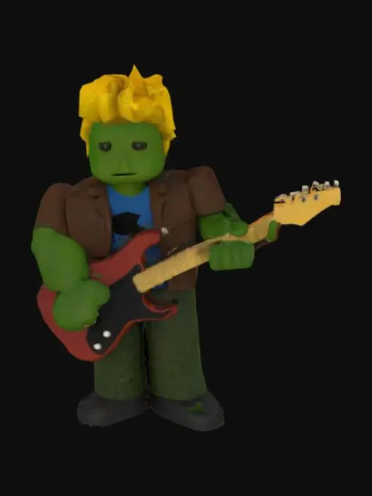 3D model for Guitar Hero Blockhead