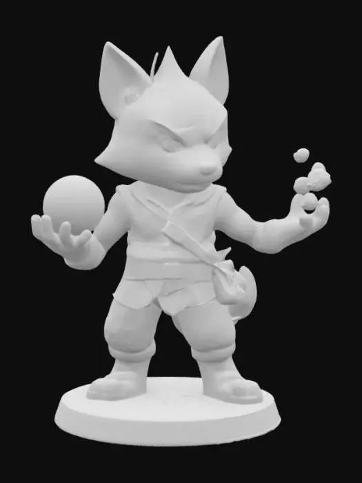 3D model for Mystic Lupine Mage, #SketchTo3D#