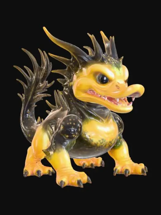 3D model for Star-Spike Salamander, #villain#