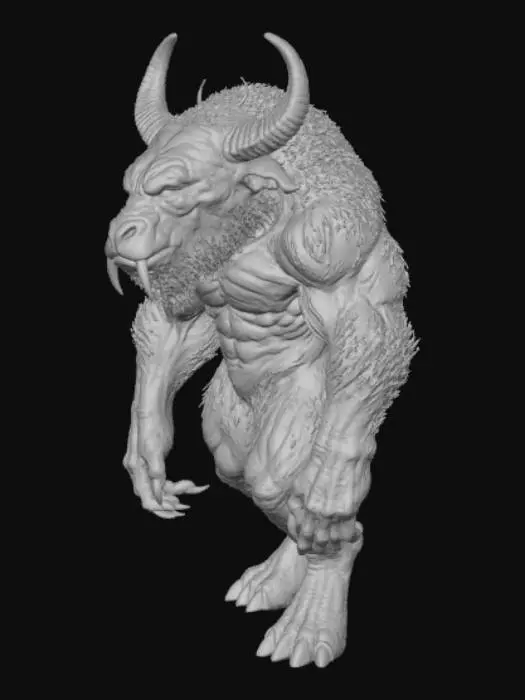 3D model for Minotaur Fury, #villain#