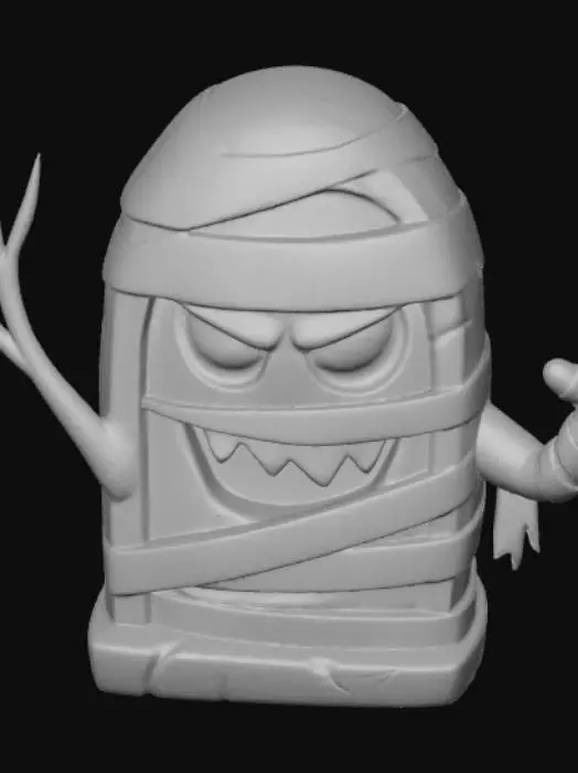 3D model for Mischievous Mummy Statue