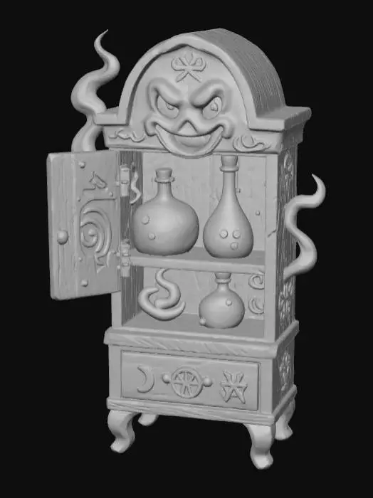 3D model for Potion Cabinet Enchantment, #Halloween2025#