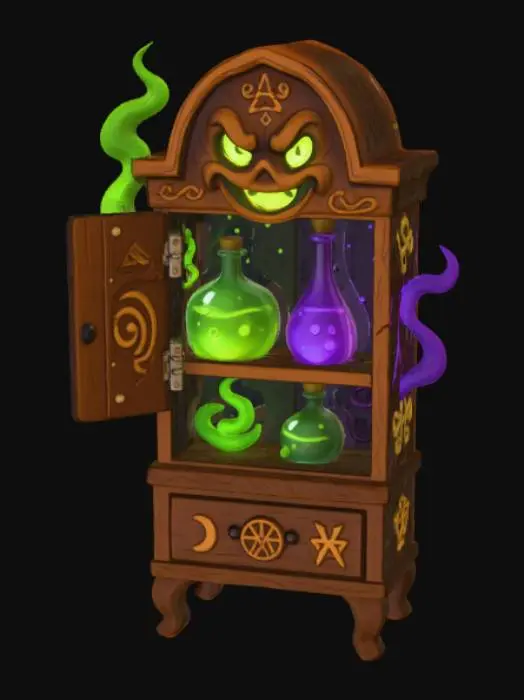 3D model for Potion Cabinet Enchantment, #Halloween2025#