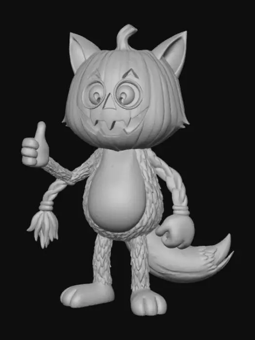 3D model for Pumpkin Paws, #Halloween2025#