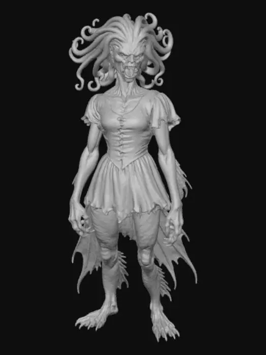 3D model for Serpent Siren, #Halloween2025#