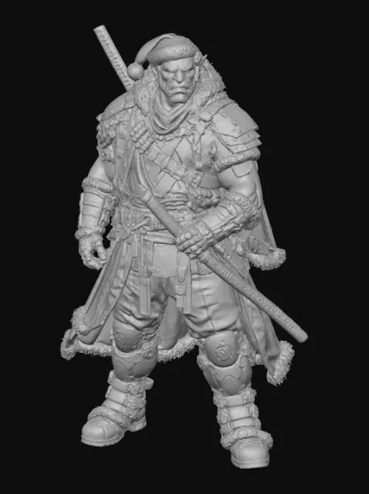 3D model for Orc Santa Warrior, #Christmas2025#