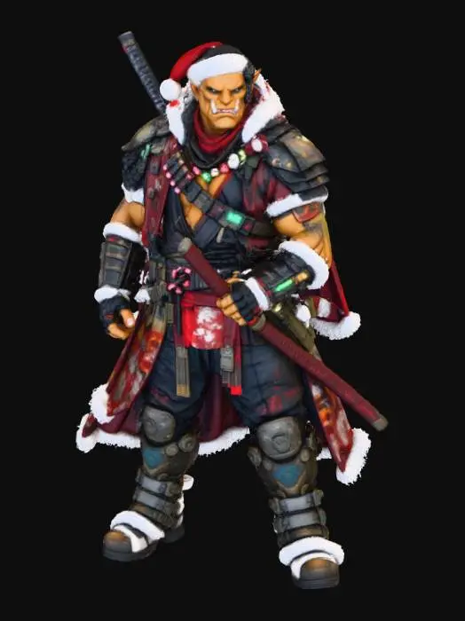 3D model for Orc Santa Warrior, #Christmas2025#