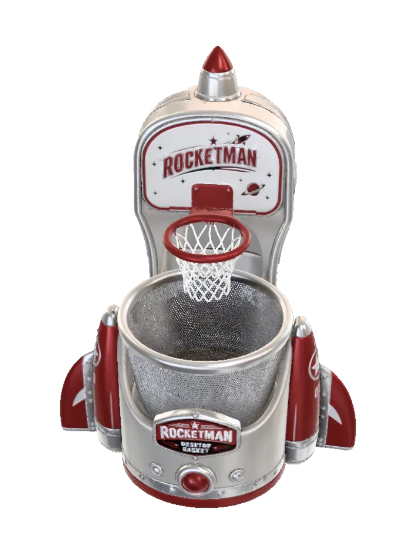 Rockman desktop baskets - Basketball 3D model, vytvořený pomocí AI