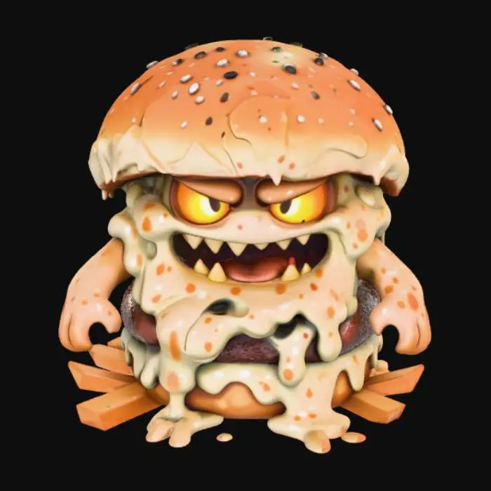 3D model for Burger Beast, #Halloween2025#