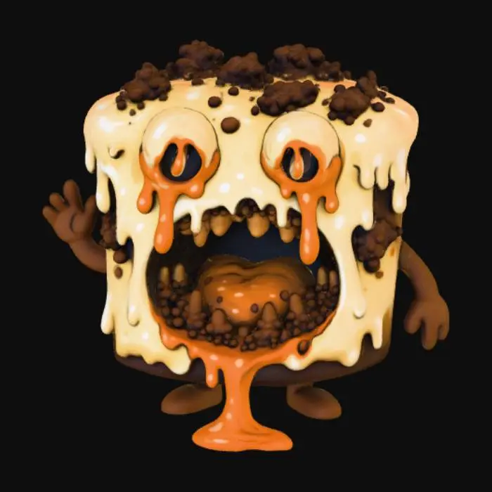 3D model for Cake Monster, #Halloween2025#