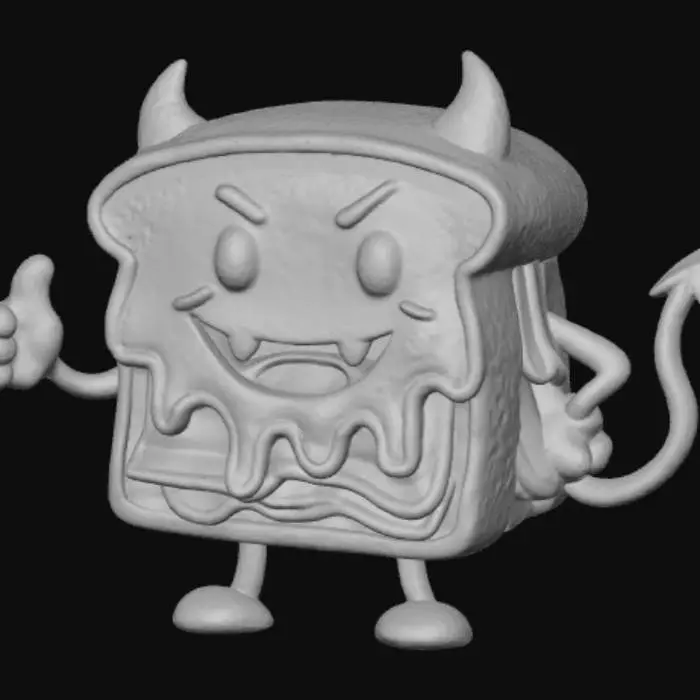 3D model for Cheeky Grilled Cheese Demon, #Halloween2025#