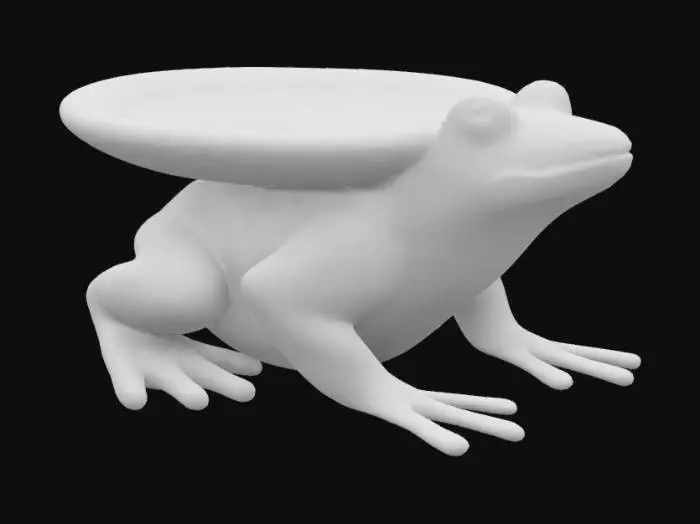 3D model for Talavera frog plant stand