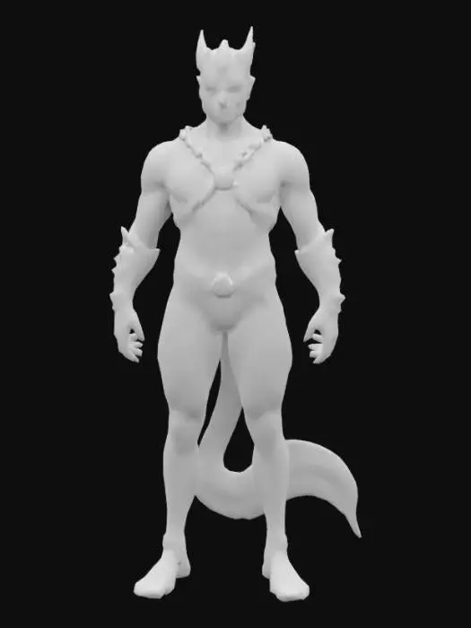 3D model for merMAN dressed as leather pup