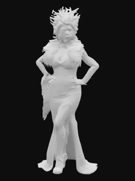 3D model for Donald Trump as a drag queen