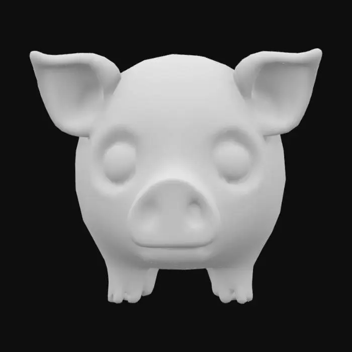 3D model for create a sugar skull pig 