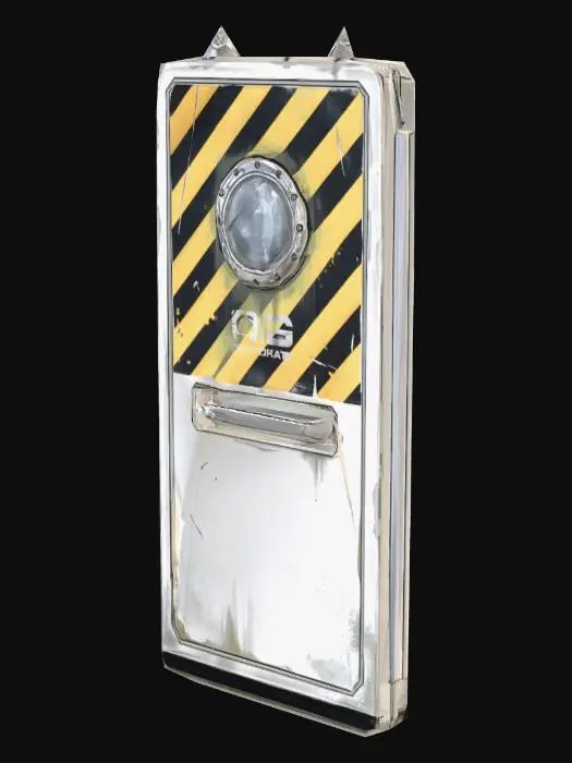 3D model for Hazard Stripe Containment Locker