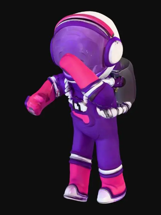 3D model for Astronaut in Pink Gear