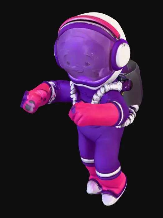 3D model for Astronaut in Pink Gear