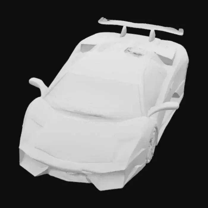 3D model for make a lamborghini murecialago in yellow and black