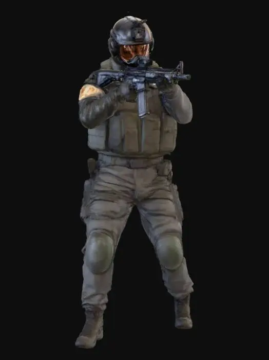 3D model for Tactical Operator in Action
