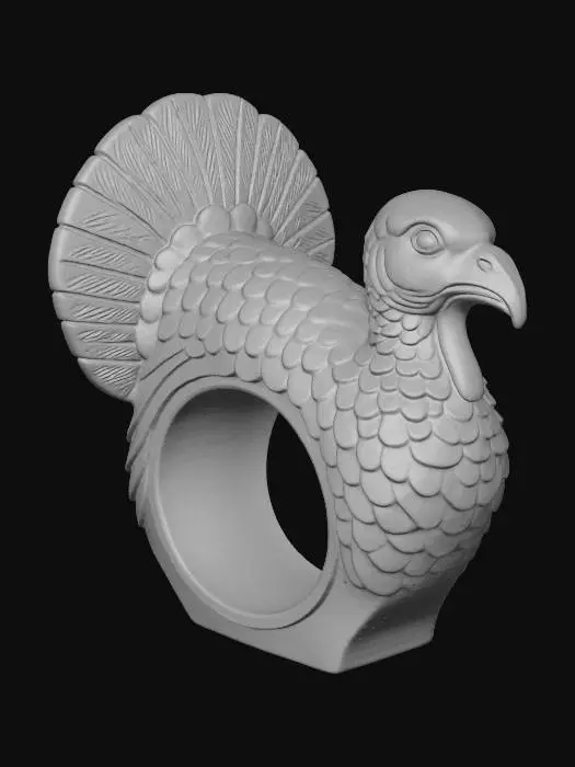 3D model for turkey napkin ring