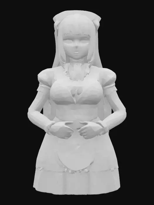 3D model for A 3d maid anime character model