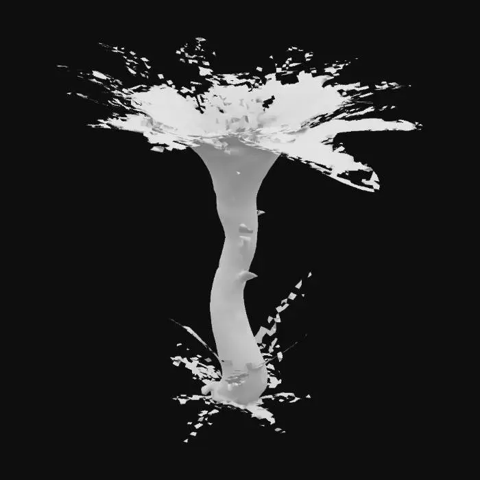 3D model for bio-punk, bio-tech, prop, scene object, item, bioluminescence, Organic, Highly Detailed,  