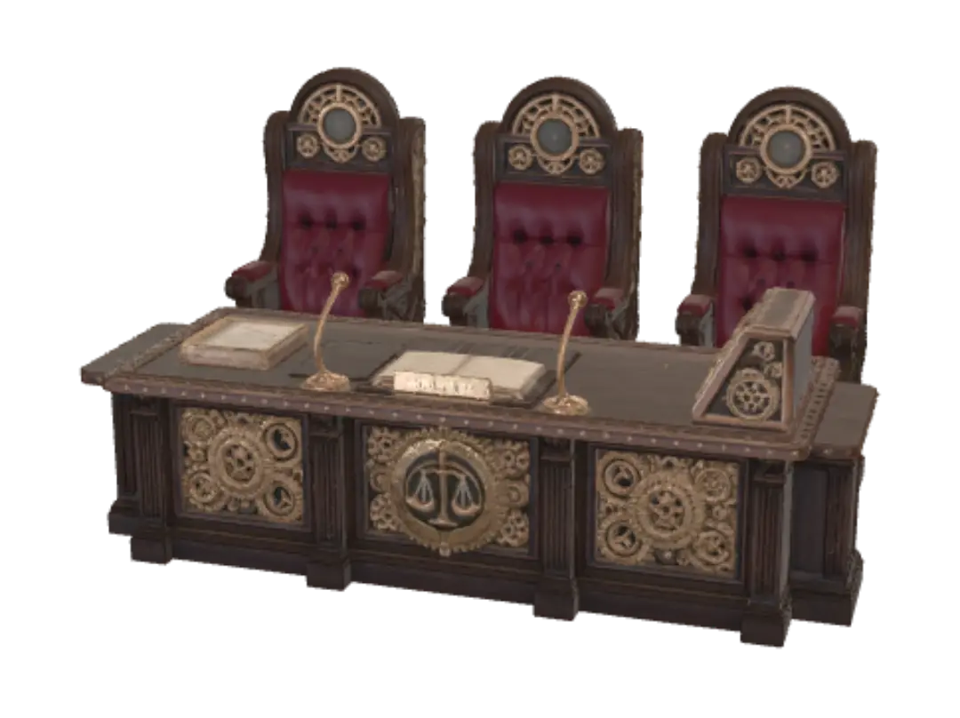 Clockwork Court - Fantastical 3D model, vytvořený pomocí AI