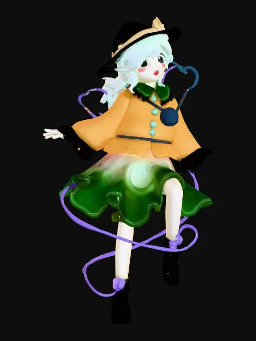 3D model for Koishi