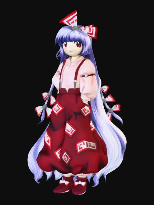 3D model for Fujiwara no Mokou
