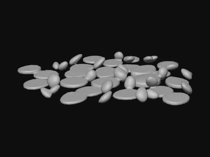 3D model for Gimmie  a  Coins, Gems,Rubs,Dimonds,etc  that has a  transparent background around them.  so looks like they were thrown around the floor