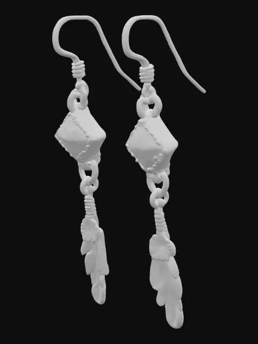 3D model for Turquoise_Feather_Ear_0729232153_texture