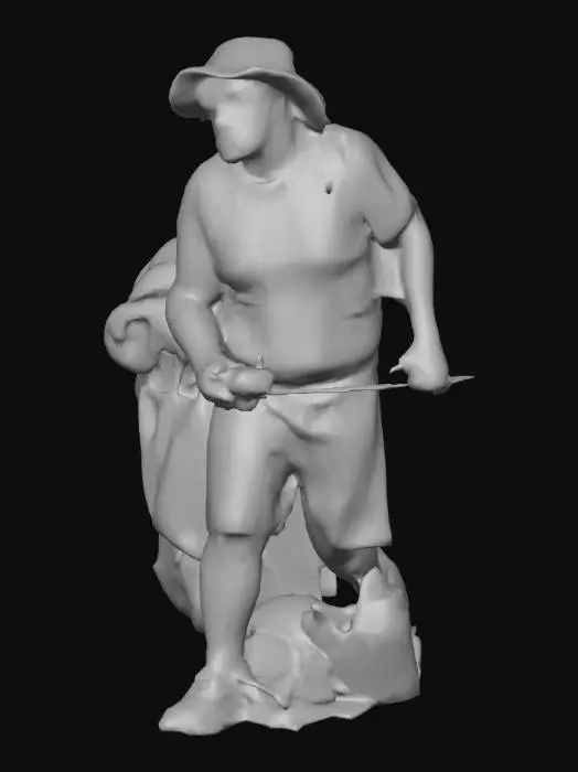 3D model for cop pretending to be homeless, #villain#