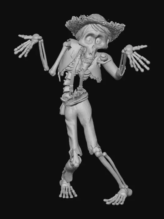 3D model for Skeleton Hombre, #Halloween2025#,