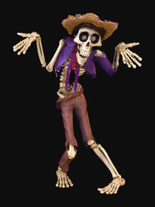 3D model for Skeleton Hombre, #Halloween2025#,