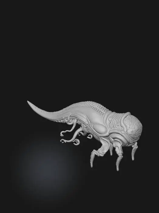3D model for #Halloween2025#, creature