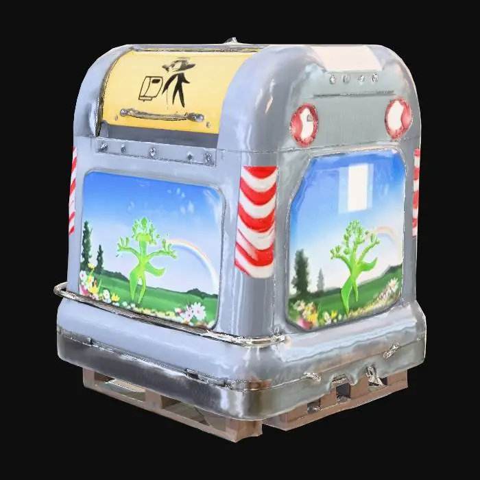 3D model for Recycling Bin with Nature Design