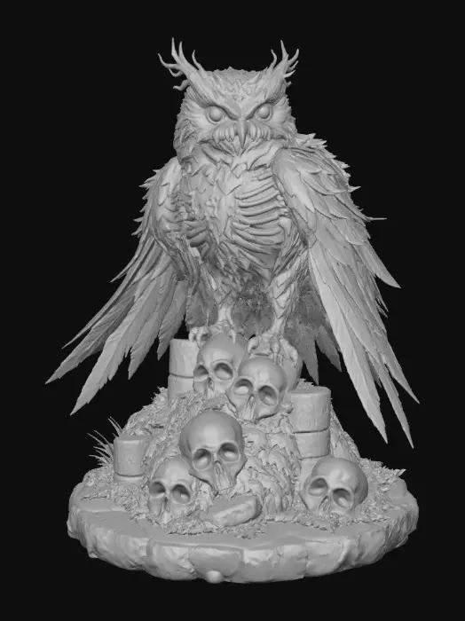 3D model for Owl of the Forbidden Forest