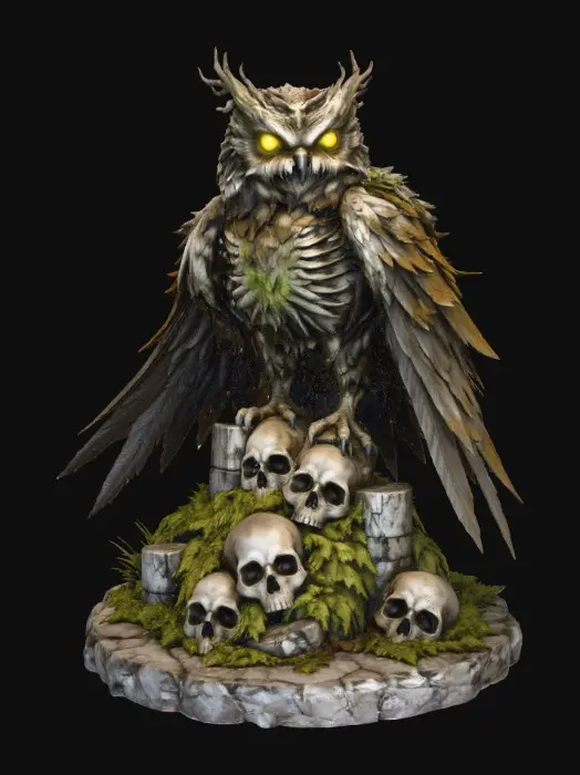 3D model for Owl of the Forbidden Forest