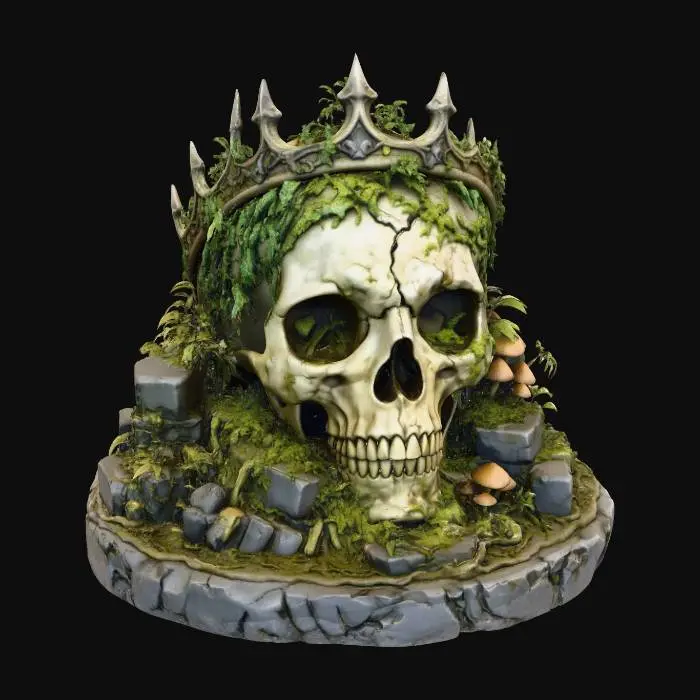 3D model for Crowned Skull of Decay