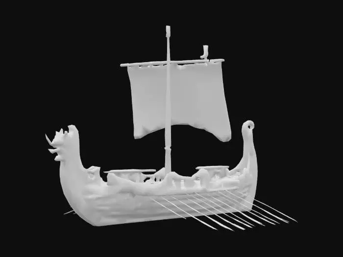 3D model for A small Viking Ship
