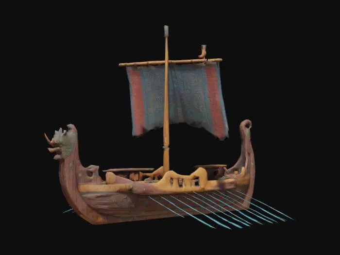 3D model for A small Viking Ship