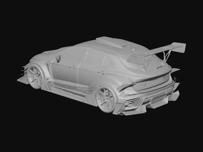 3D model for wolfy car