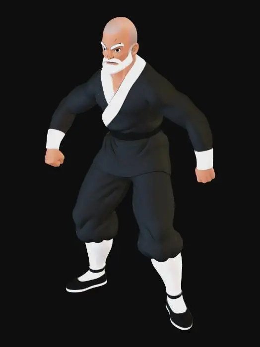 3D model for Grizzled Dojo Master