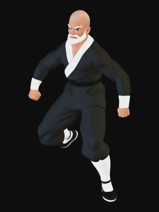 3D model for Grizzled Dojo Master