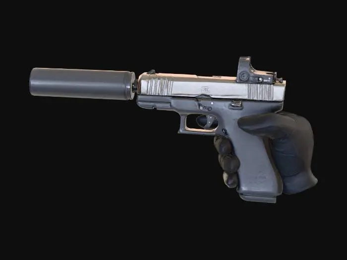 3D model for Handgun at Shooting Range