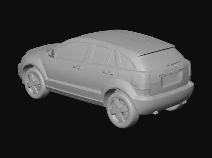 3D model for Black Dodge Caliber Parking
