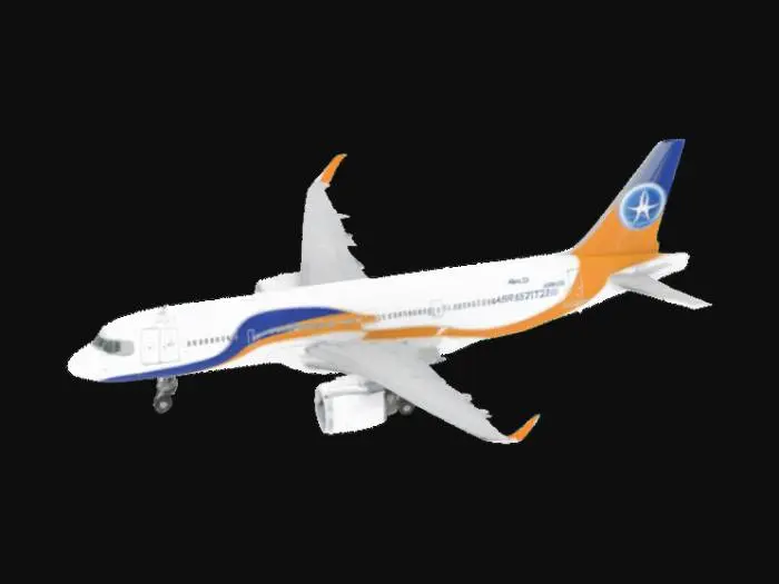 3D model for A very detailed airbus A320 from a exterior view