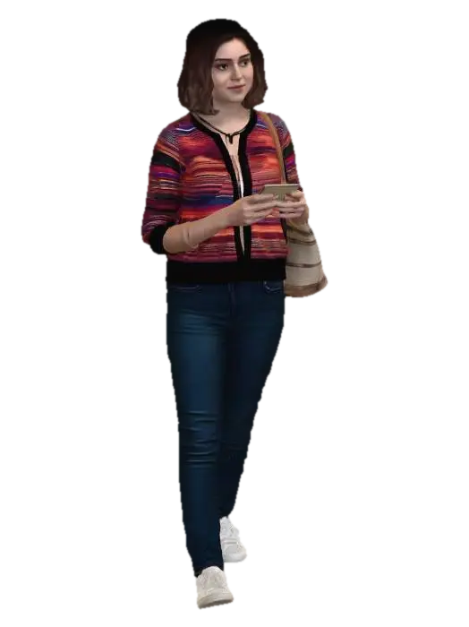 Casual Stride with a Woven Tote 3D model, vytvořený pomocí AI