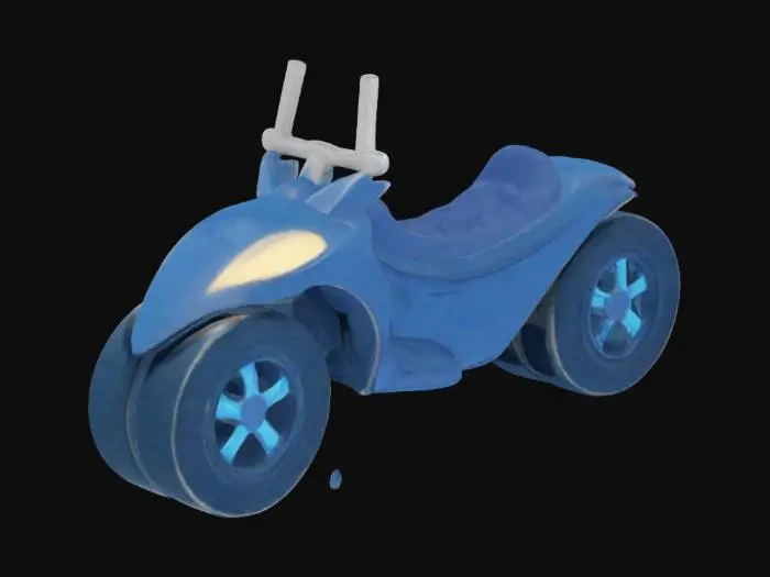 3D model for Blue Speedster Bike